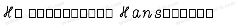 HP Simplified Hans字体转换